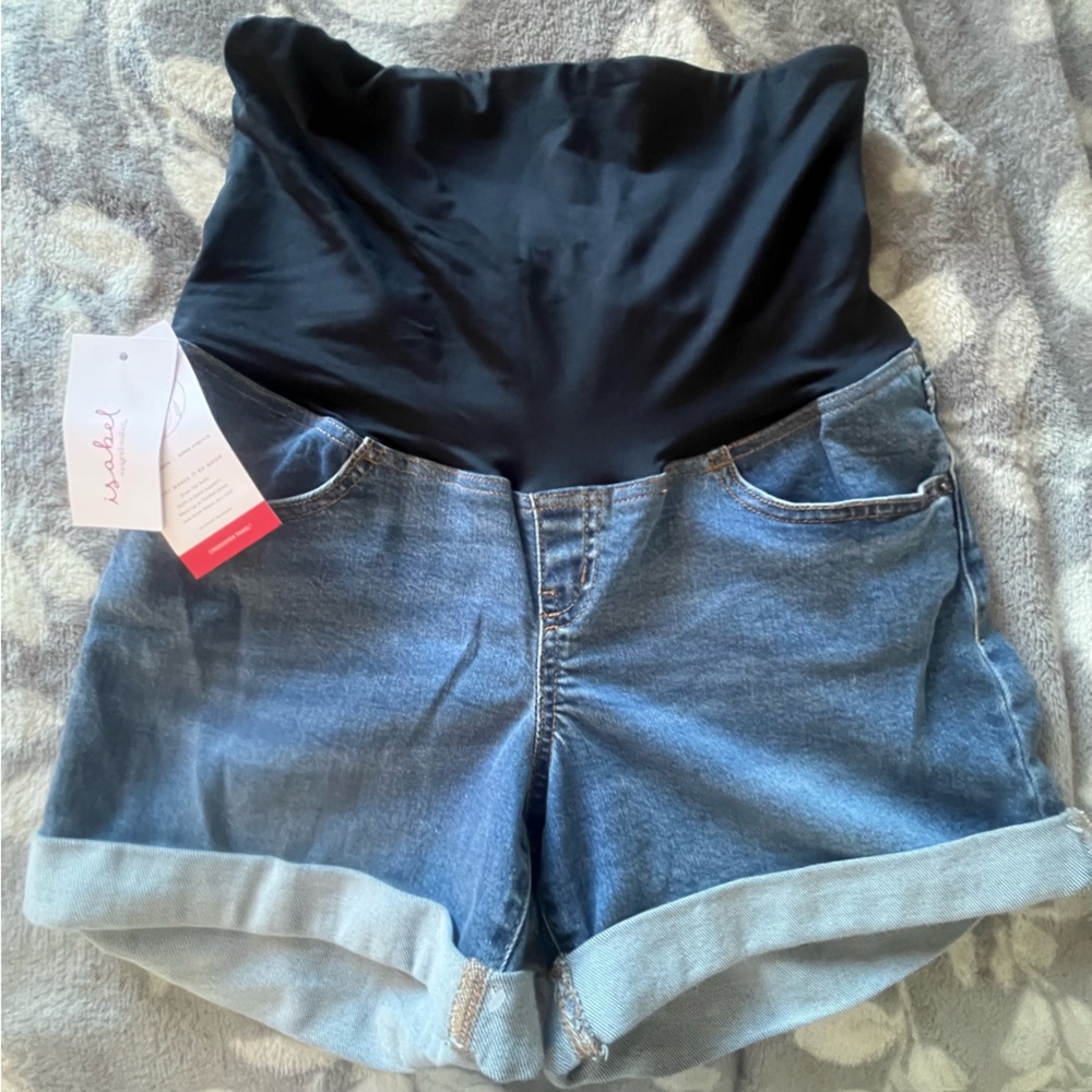 Ingrid & Isabel Denim Maternity Shorts